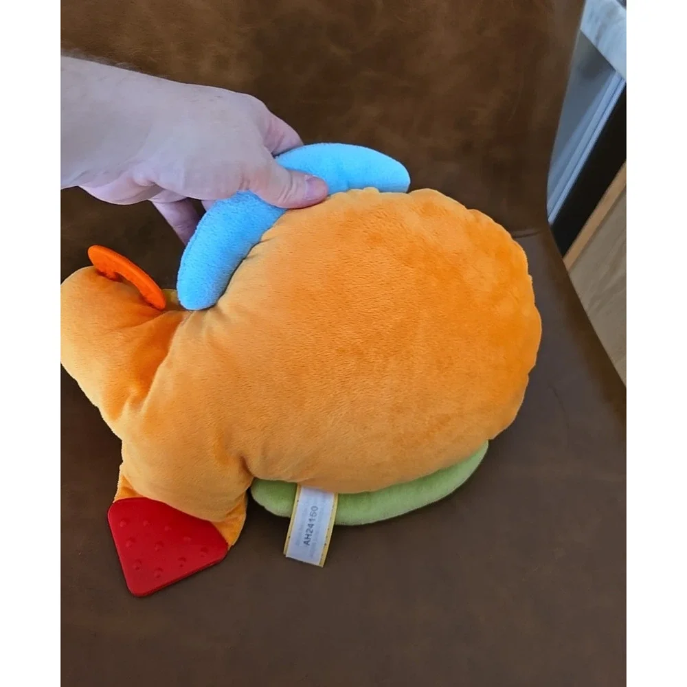 Melissa & Doug Flip Fish Crinkling‎ Squeaking Soft Plush Developmental Baby Toy